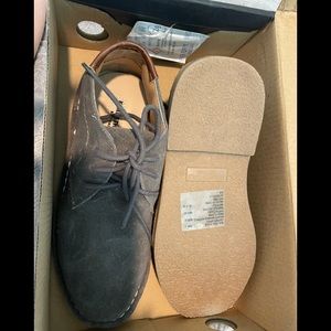 Kenneth Cole brand new in box grey suede lace up shoes boys size 13 eur 31